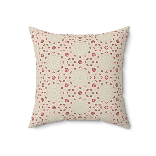 Red Throw Pillow Etsy