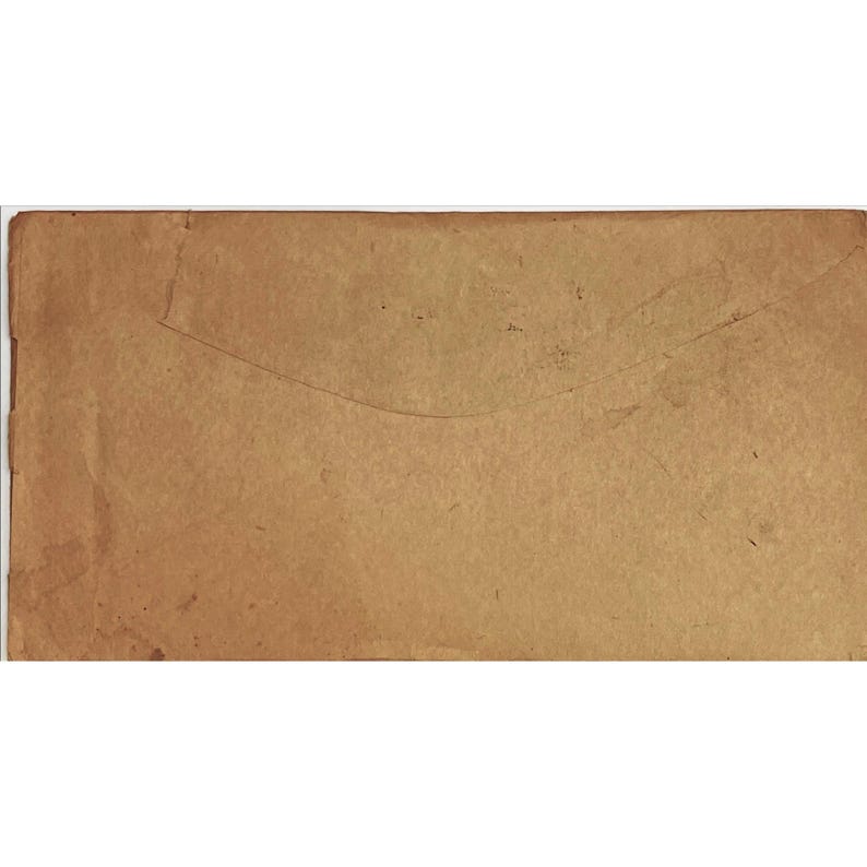 May include: A plain brown paper envelope with a slight bend in the upper left corner.