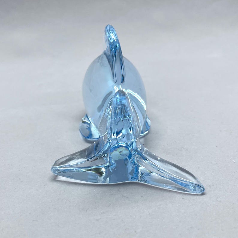 Blue Fish Figurine Aquarium Decorations Reference: Vintage Oneida Light Blue Fish Figurine Lead Crystal Hand Cut