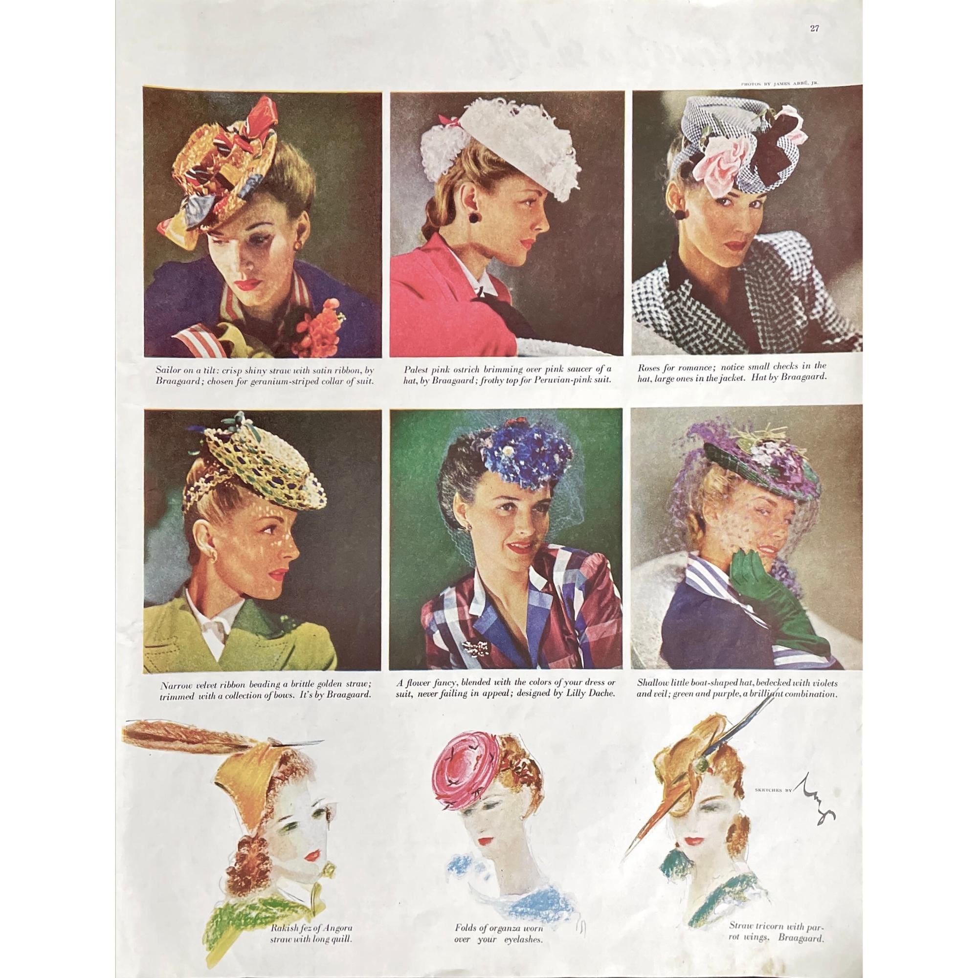 Elegant Women\'s Hat Collection Mid- Century hats mixed lot Mid Century Ladies Hat - Etsy main image 4