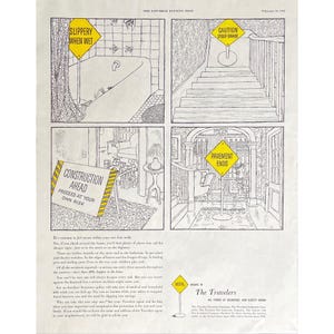 The Travelers Insurance Co. Vintage Print Ad 1952 Magazine Page Retro Insurance Advertisement Travelers Insurance Memorabilia Office Art