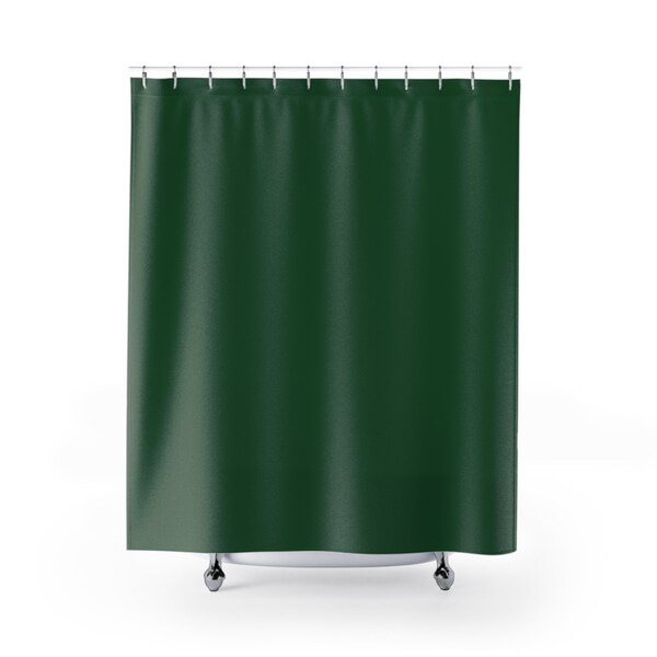 Green Shower Curtain Etsy