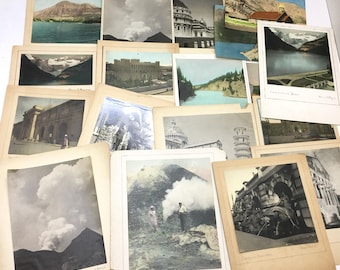 Lot of 18 Vintage Travel Photographs B&W and Color Canada Italy Egypt Tourism Memorabilia Large Pictures