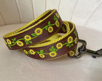 Fall Harvest Sunflower Dog Leash