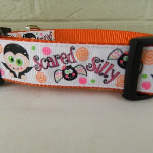 Halloween &quot;Scared Silly&quot; Dog Collar
