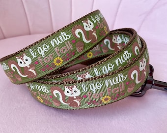 I Go Nuts for Fall Dog Leash