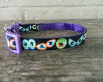 Halloween Spooky Eyes Kitten / Cat Collar