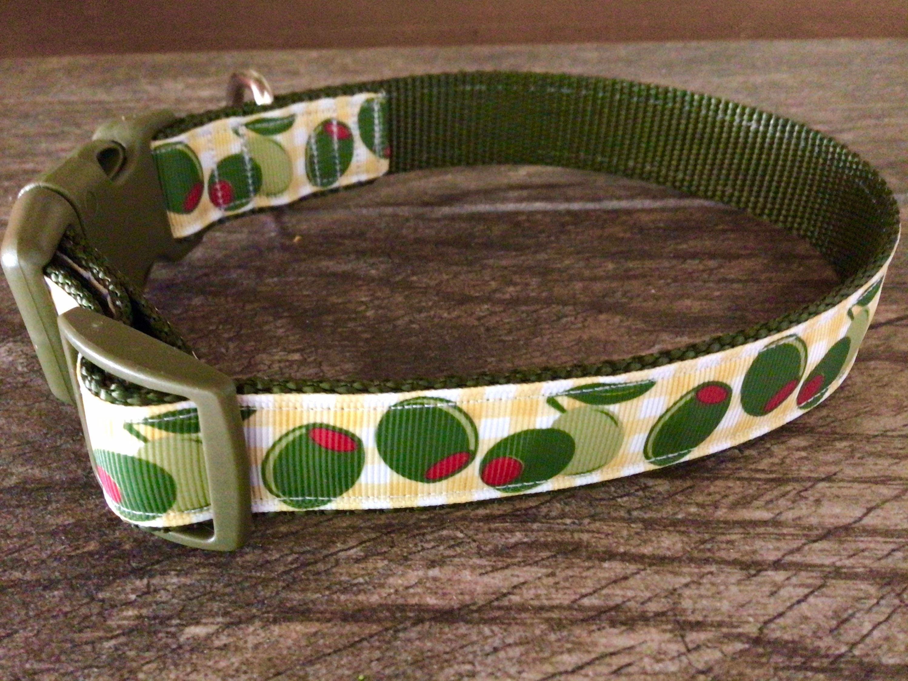 Olive Dog Collar Etsy