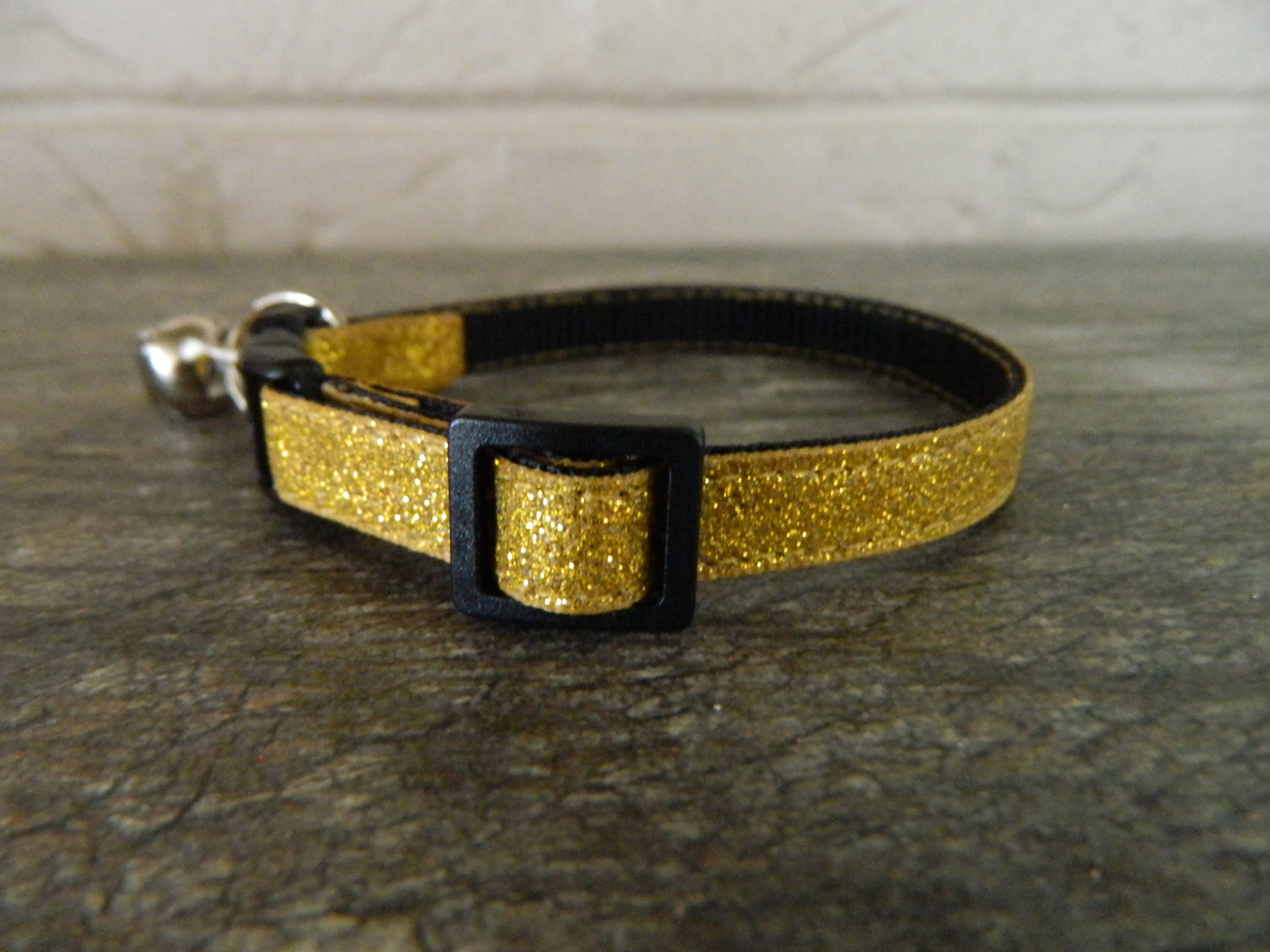 Gold Glitter Kitten / Cat Collar Etsy