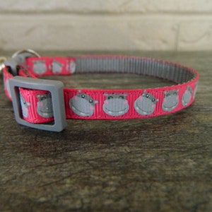Pink Hippos Kitten / Cat Collar