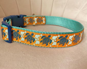 Sea Turtle  Dog Collar