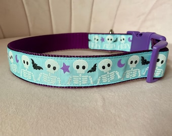 Halloween Skeletons Dog Collar