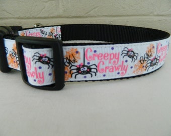 Halloween "Creepy Crawly" Dog Collar