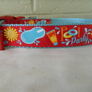 Pool Party Dog Collar
