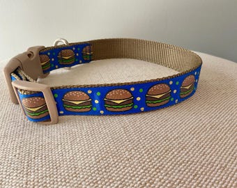 Cheeseburger Dog Collar