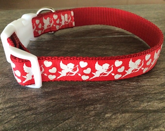 Valentine Cupid Dog Collar