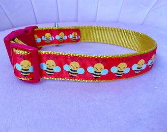Honey Bee Dog Collar