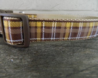 Fall Plaid Dog Collar