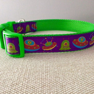 UFO Alien Raumschiff Hundehalsband