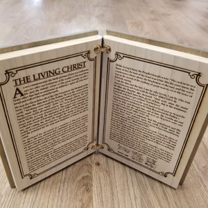 The Living Christ Mantle / Table / Dresser Display - Wood Books