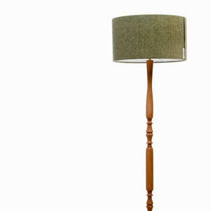 Wooden floorlamp / Oak wood / Standard lamp / Tall lamp / Classic floor lamp