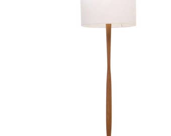 Oak wood floor lamp, 150cm / Modern design / Standard lamp / Tall lamp