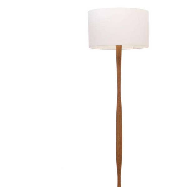 Oak wood floor lamp, 150cm / Modern design / Standard lamp / Tall lamp