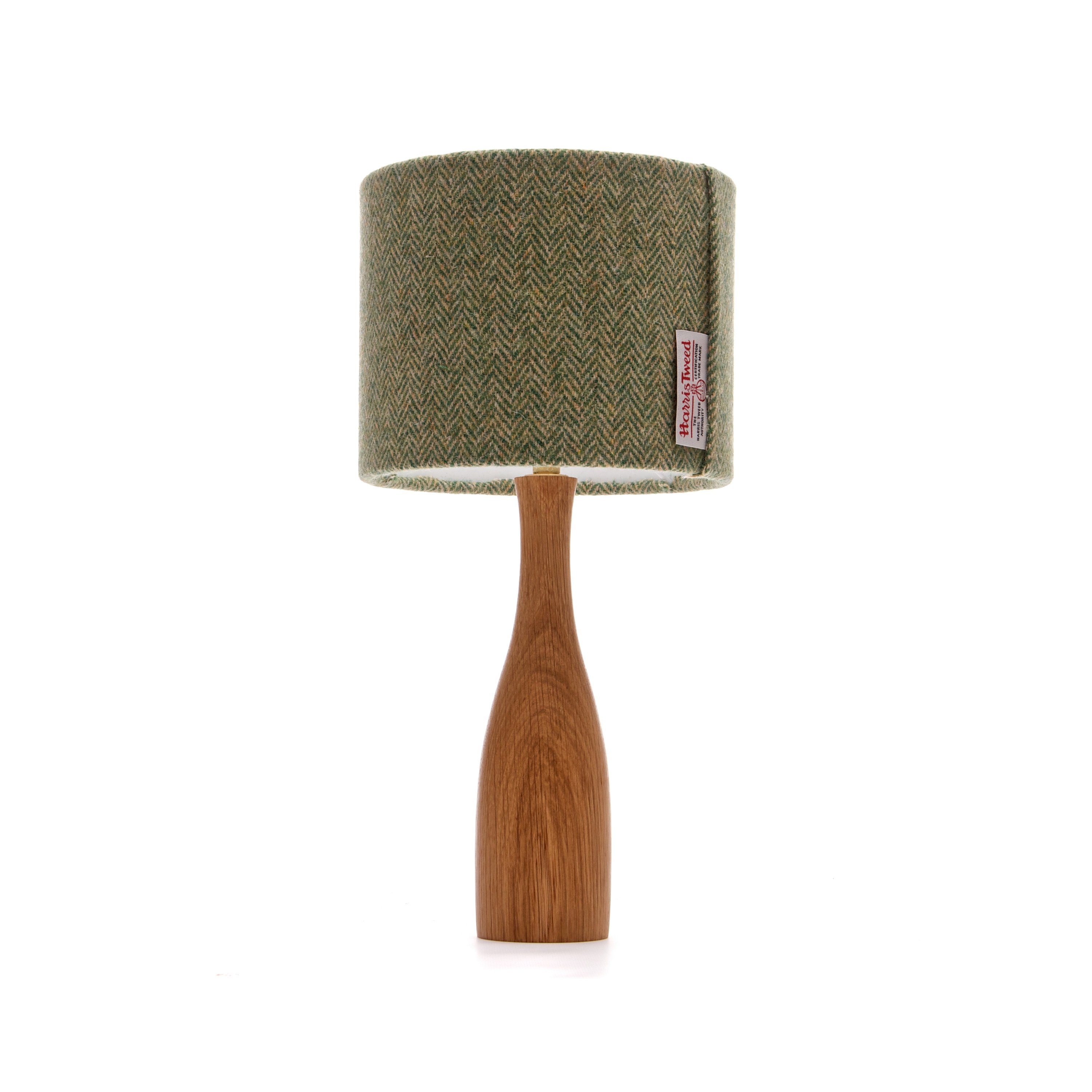 Lampe de Table en Bois Chêne Forme Bouteille 41cm Chevet