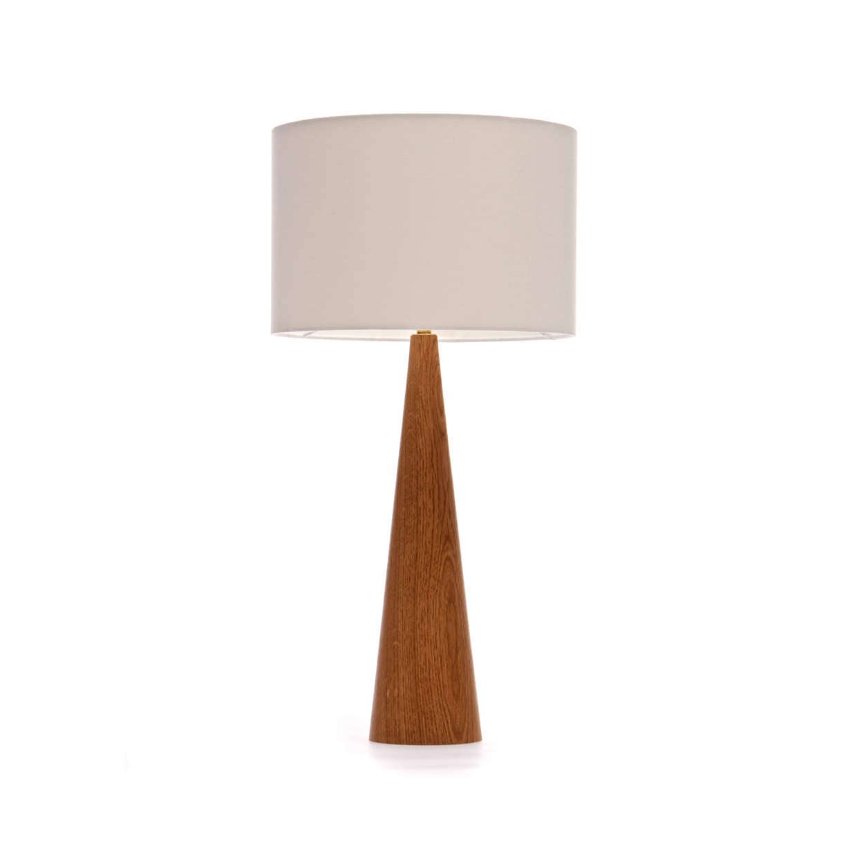 Lampe de Table en Bois Chêne Forme Cône 61cm