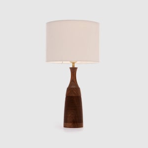 Walnut Table lamp - 49cm/19" / Wooden Lamp / Table lamp