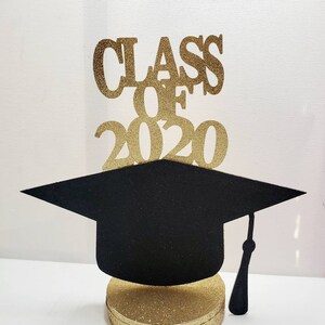 Graduation cap Class of 2024 graduate centerpiece 12.5" party favor table decoration photo prop PROM reunion commencement ceremony