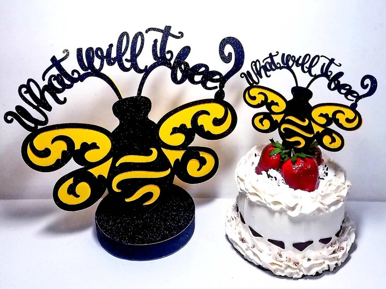 What will it bee glitter centerpiece gender reveal baby shower party favor table decor 11 boy or girl mommy to be he or she