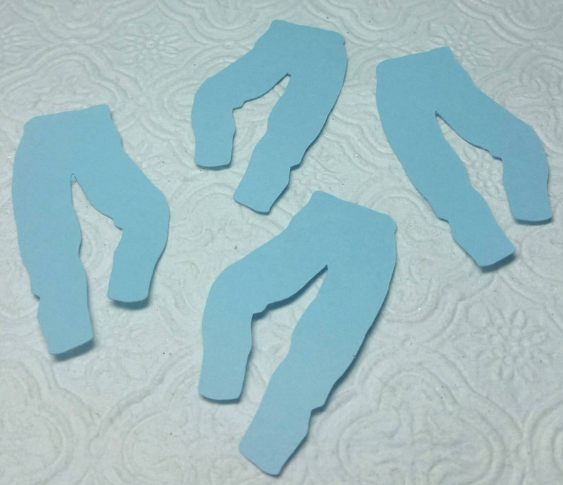 Blue jeans fashion Cowboy Western Rodeo die cuts confetti birthday party favor baby shower table decor invitations inserts Choose color