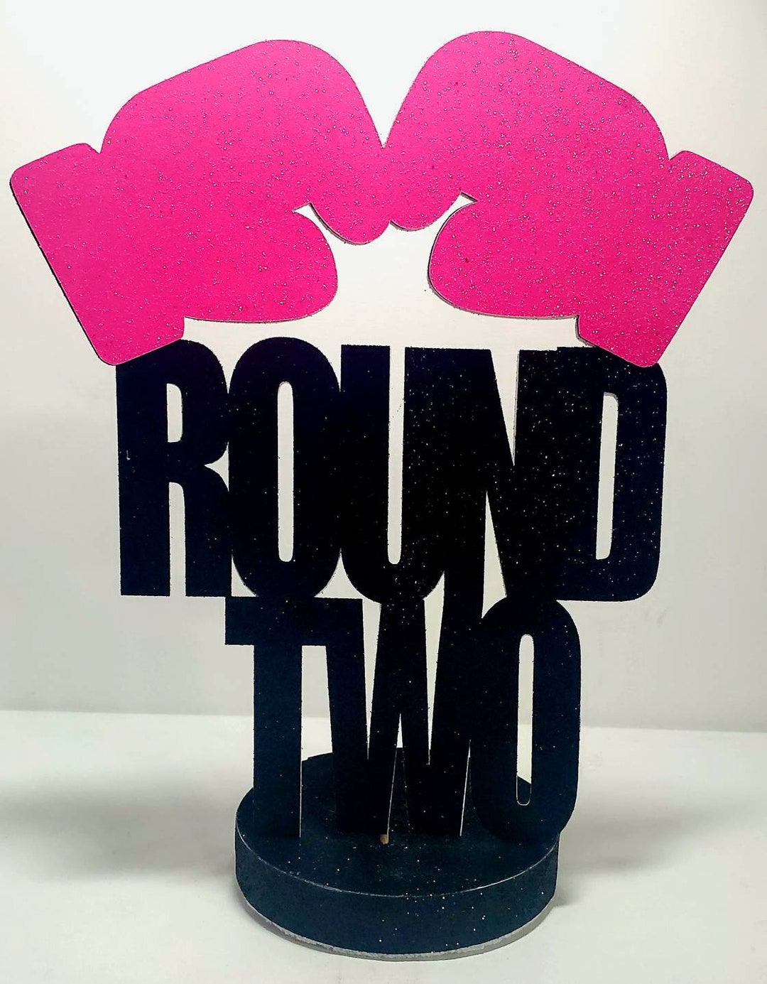 Choose Round Age for Boxing Centerpiece 12.5 Boxer Box Theme Birthday