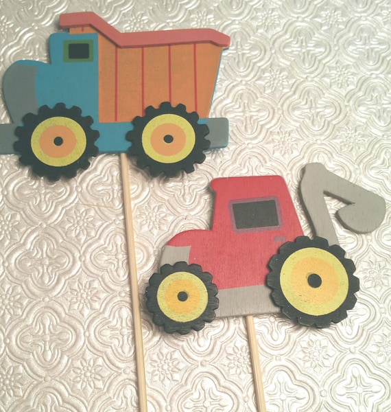 tonka truck baby shower decorations