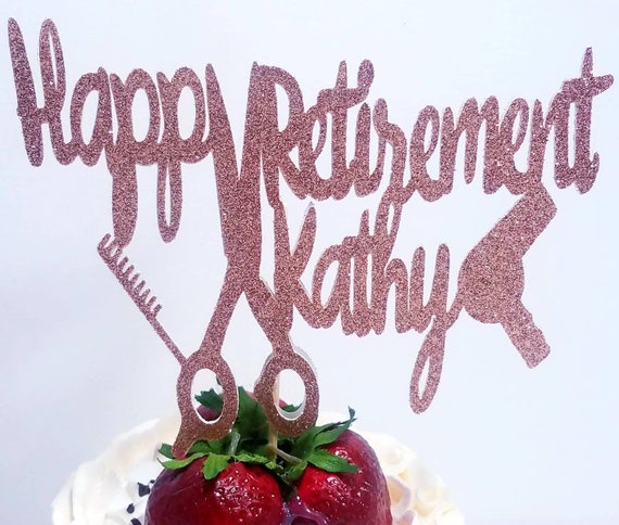 Double Sided Personalized Hair Stylist Happy Retirement Etsy