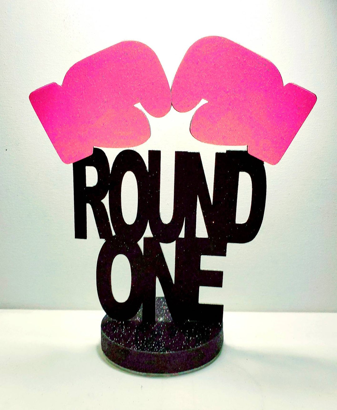 Choose Round Age for Boxing Centerpiece 12.5 Boxer Box Theme Birthday