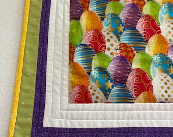 Colorful Easter Quilted Table Runner