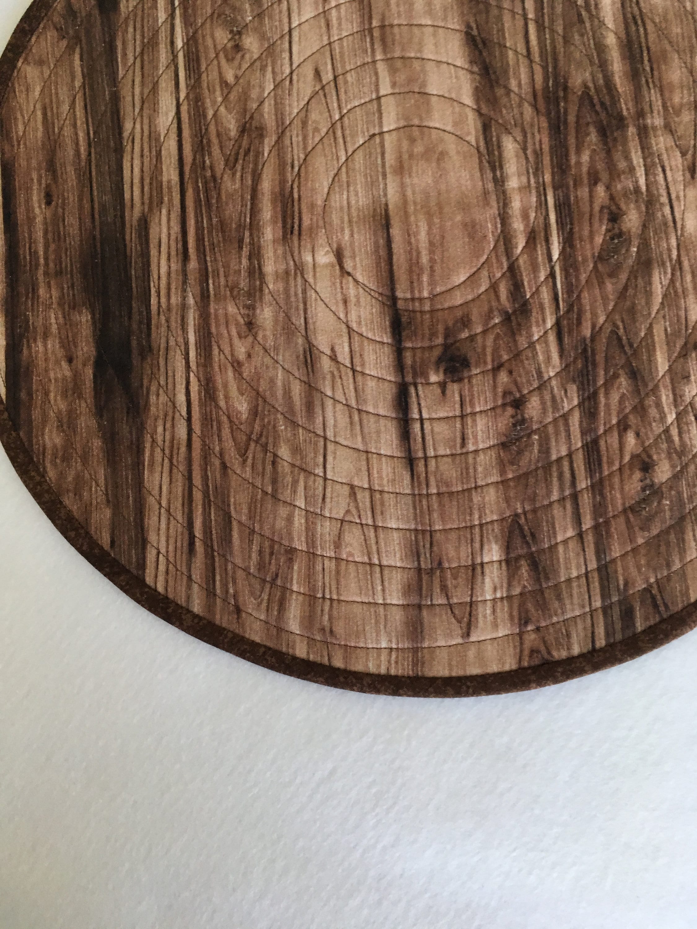 Wood Grain look Quilted Placemats