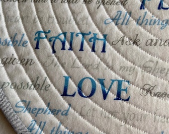 Inspirational Quilted Placemats