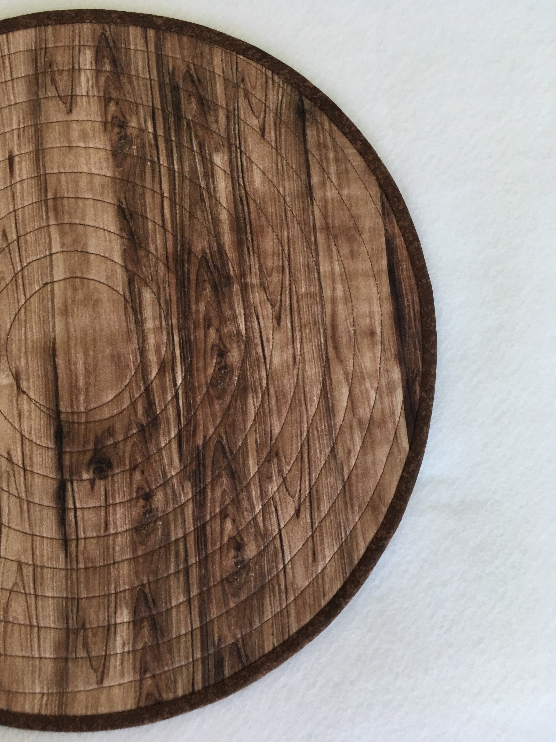 Wood Grain look Quilted Placemats
