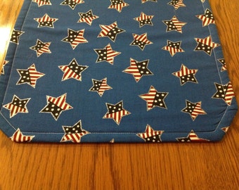 Red, White, Blue and Silver Table Runner