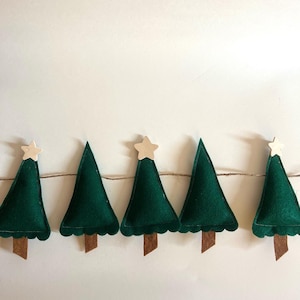 Christmas Tree Felt Garland