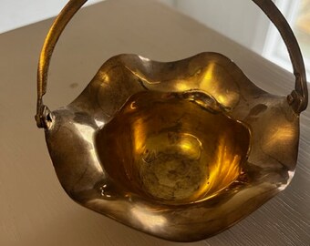 Mini Brass Basket