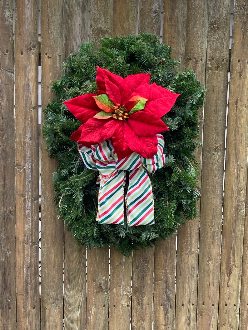 Cemetery Flowers Christmas Grave Pillow Fresh Cut Etsy