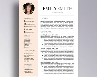 cv template etsy