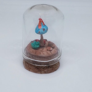 Magical Mushroom Clay Sculpture