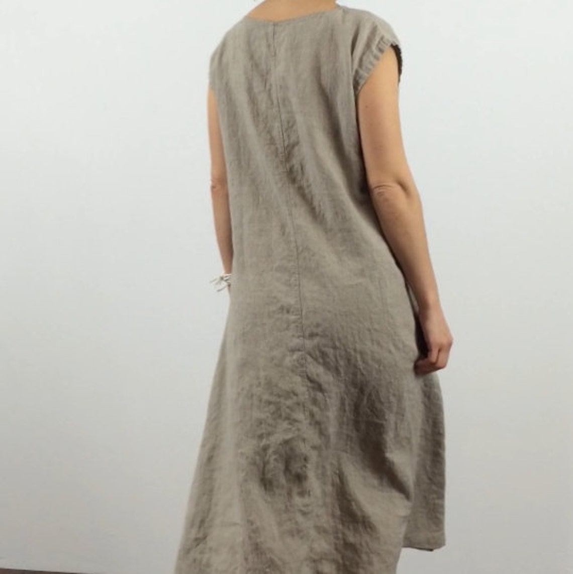 Flared Linen TShirt Dress / Swing / Loose Etsy