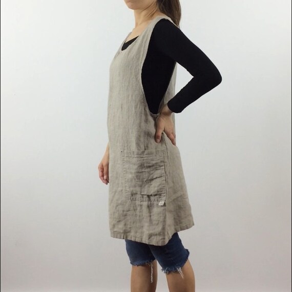 smock dress linen