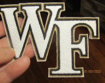 NCAA Wake Forest Demon Deacons (White) Sewn/Iron On Patch 3.53" X 2.51"